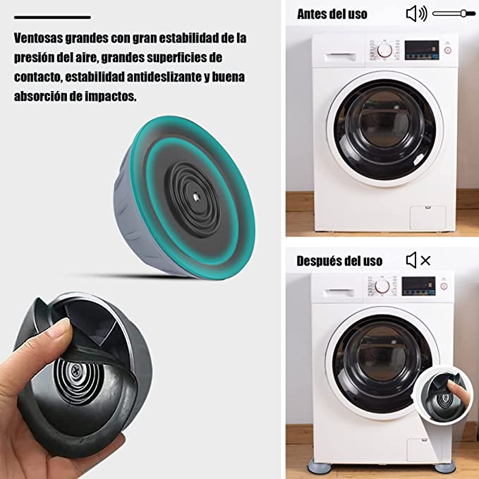 ALMOHADILLAS AMORTIGUADORAS PARA LAVADORA