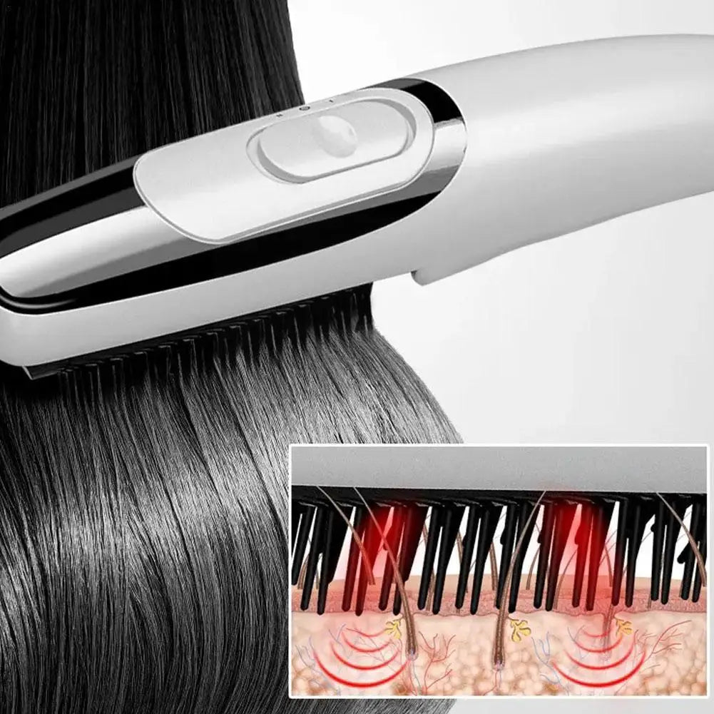 CEPILLO ANTICAÍDA CON LED TERAPIA Y VIBRACIÓN