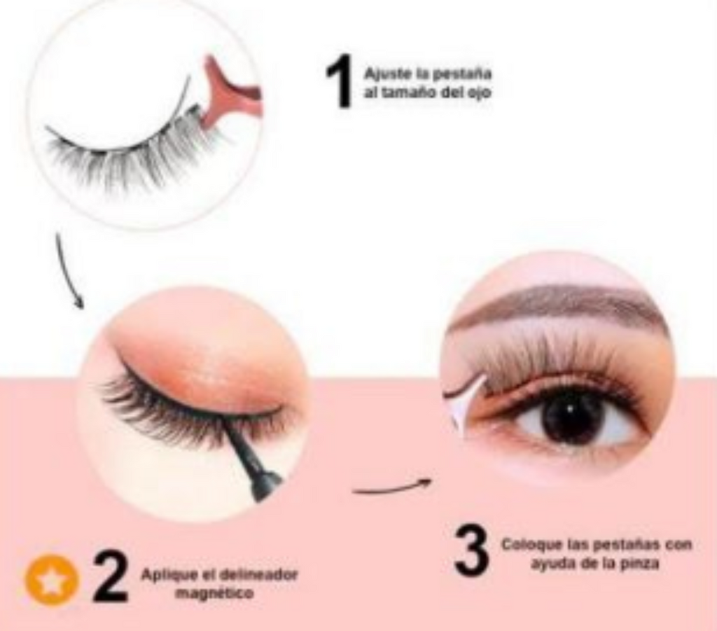 PESTAÑAS MAGNÉTICAS REUTILIZABLES